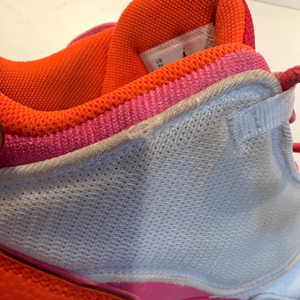 Nike Air Jordan Flight Club 91 GS Pink‎ Orange White Size 7Y DV0490-168 Hi-Top